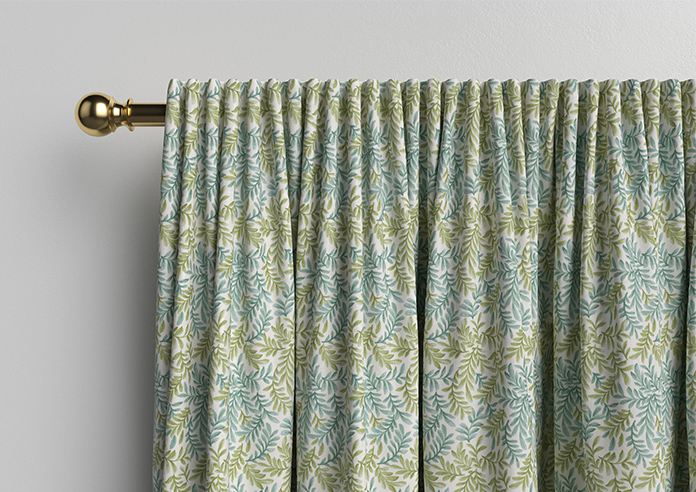 Leaf Vine, Jade - Made to Measure Curtains - Image 10